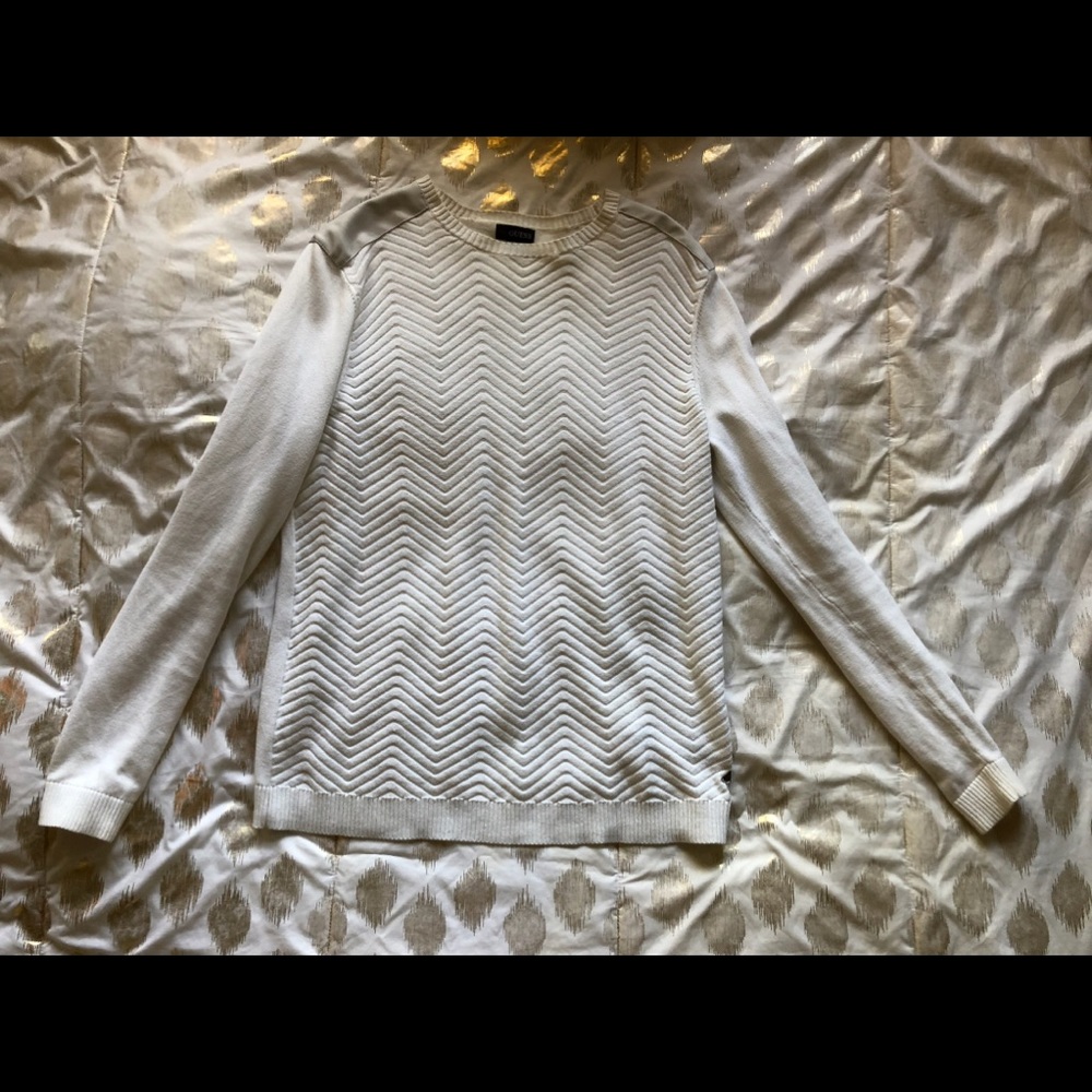 A white sweater